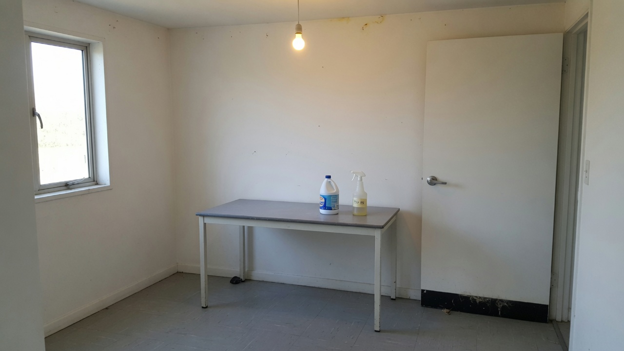 Empty room ready for tissue culture
