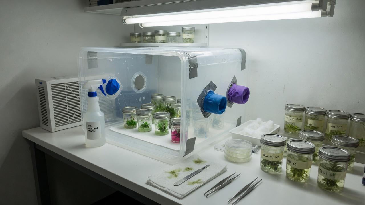 Home tissue culture still-air box workstation