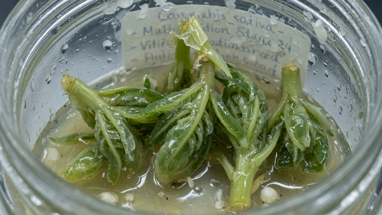 Hyperhydric glassy tissue culture shoots